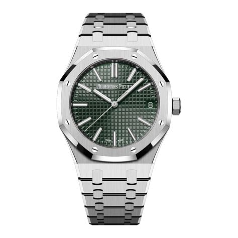 audemars piguet royal oak gold green dial|ap royal oak retail price.